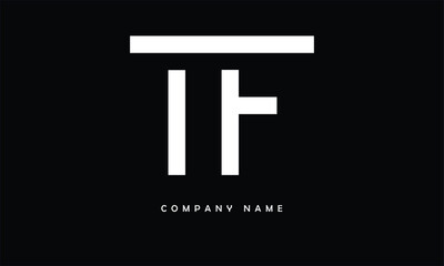 TF, FT, T, F Abstract Letters Logo Monogram