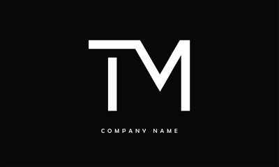 TM, MT, T, M Abstract Letters Logo Monogram