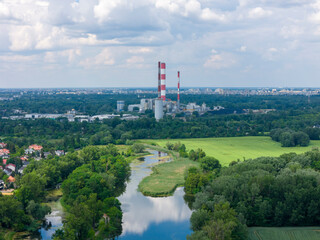 Warszawa, panorama miasta, krajobraz miasta, Wilanów