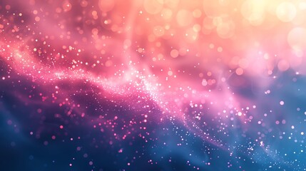 Obraz premium A beautiful abstract background of glowing pink and blue particles