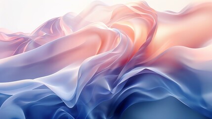 Generate an abstract image with soft pastel colors. The image should be calming and soothing. Use muted colors and a smooth, flowing design.