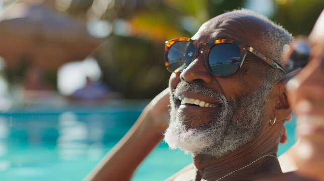 Diverse Adults Exploring Wellness and Relaxation Time in Peaceful Summer Getaway