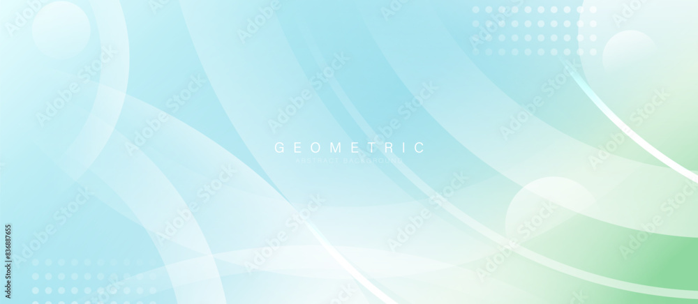 Leinwandbilder abstract background with blue and white circle geometric lines. modern minimal trendy lines pattern 