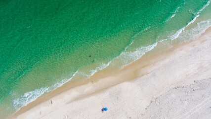 Obraz premium Aerial view of the beach in Pensacola, Florida