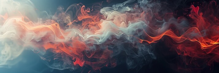 Fototapeta premium Abstract Smoke Design for Bold Banner