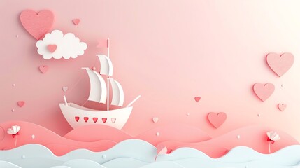 Dreamboat, border, background Wallpaper, blank in the middle, minimalism, negative space, use for postcard template