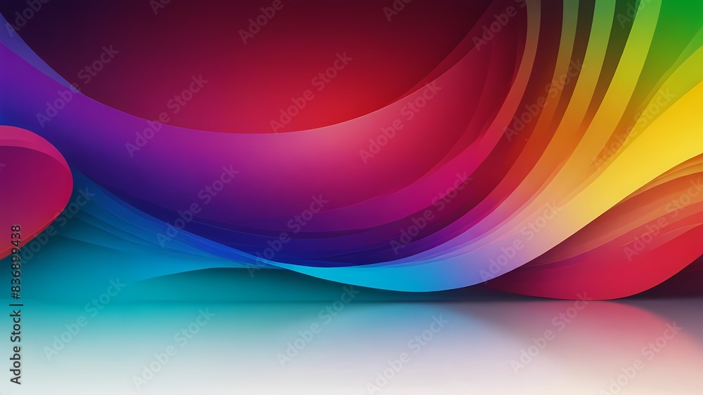 Poster fluid colorful gradient shapes composition. for presentation design. vermilion base for website, pri