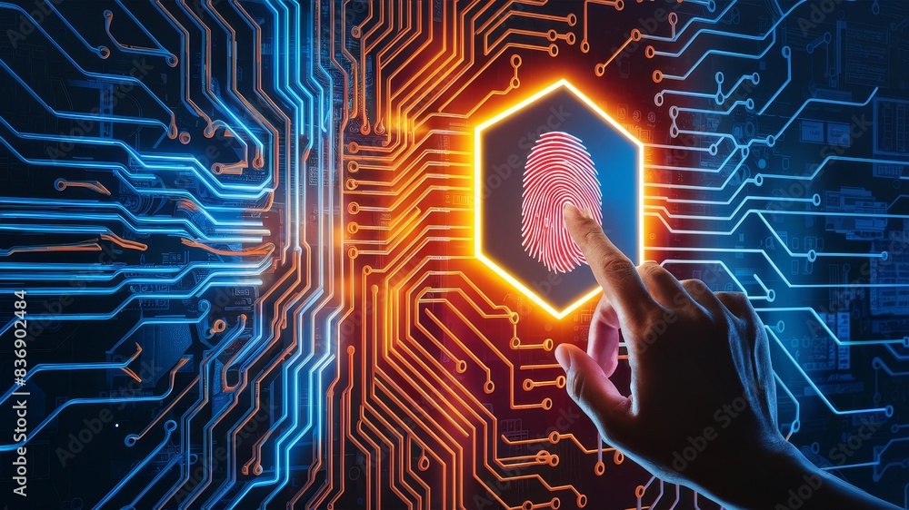 Poster a complex network of interwoven lines, evoking a high-tech atmosphere reminiscent of a cybersecurity