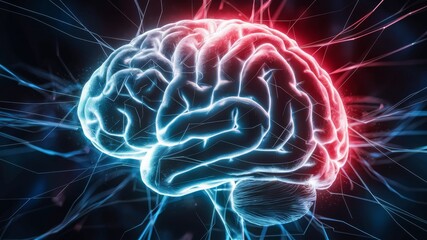 A digital representation of a human brain