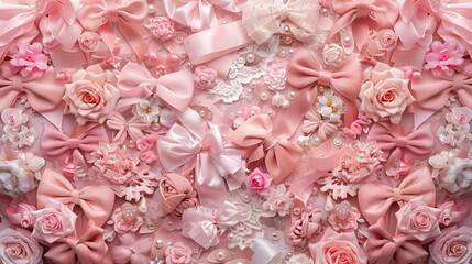 リボンのコラージュ