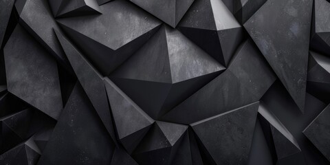 Geometric Black Wall Mural