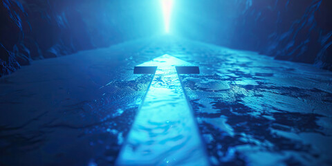 Yearning (Light Blue): A stretched, upward-pointing arrow representing a strong desire or longing