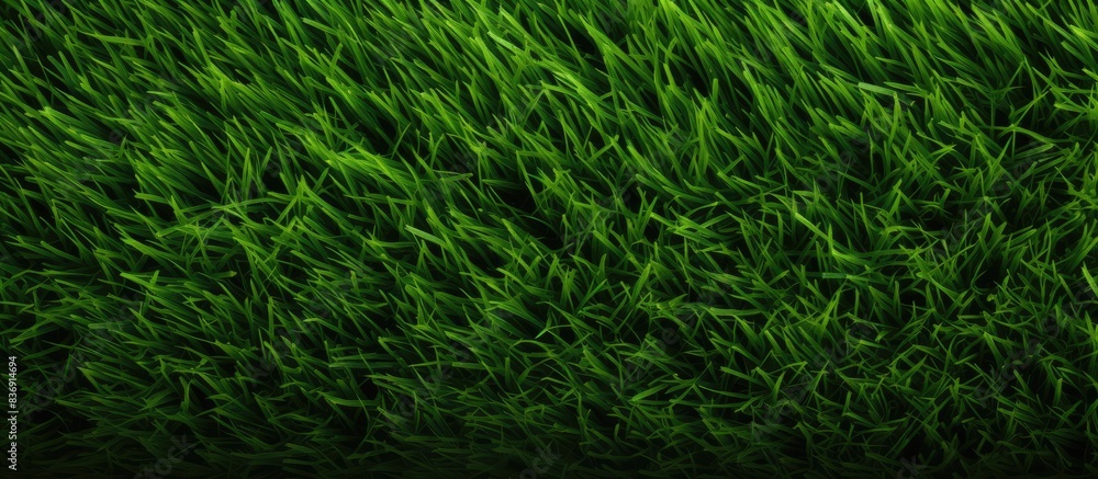Poster Template with grass texture background for copy space image.