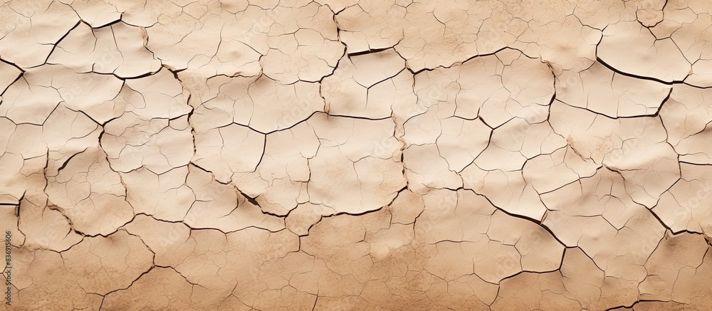 Poster the parched earth showing cracks with space for text or graphics in the image.