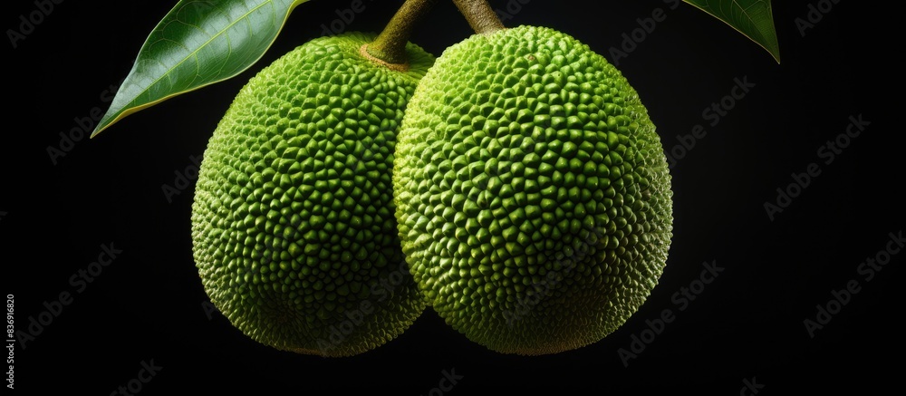 Poster fruit of the artocarpus lacucha tree with copy space image available.