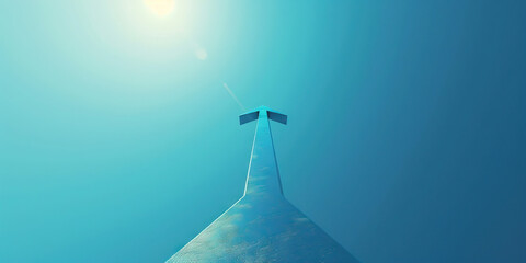 Yearning (Light Blue): A stretched, upward-pointing arrow representing a strong desire or longing