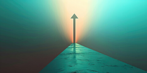 Yearning (Light Blue): A stretched, upward-pointing arrow representing a strong desire or longing