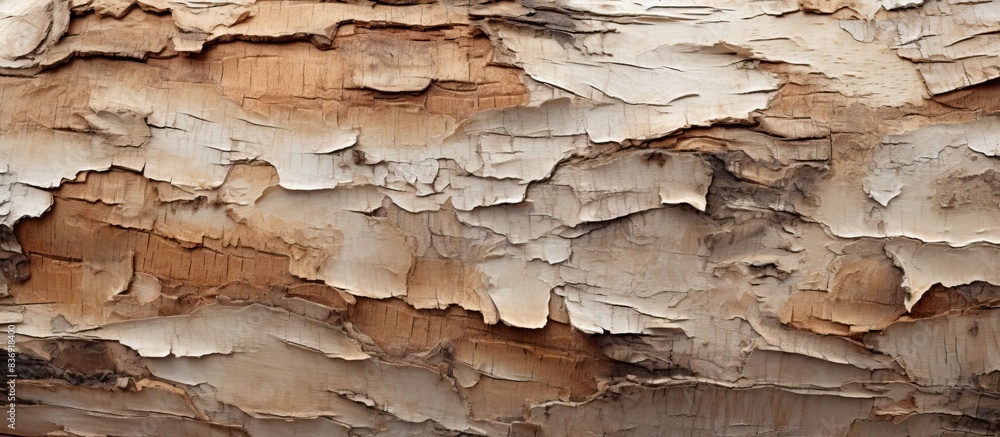 Leinwandbilder close-up image of natural aspen tree bark in the wilderness with copy space image.