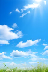 Obraz premium blue sky in summer