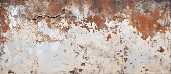 the texture of the rust and white paint.