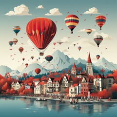 sky, balloon, travel