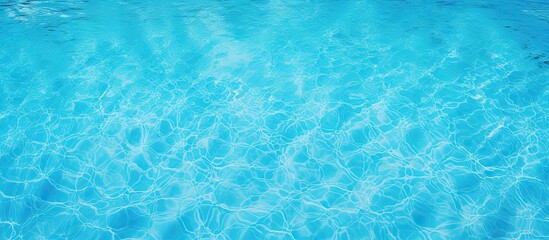 Obraz premium Blue swimming pool texture background with copy space image of clear water.
