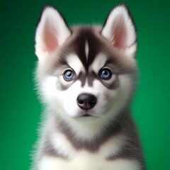 Fototapeta premium Husky Welpe