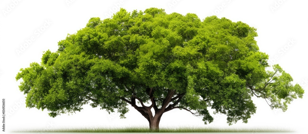 Poster Tree with copy space image on a white backdrop.