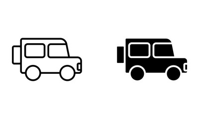 Set of car vehicle icon vector