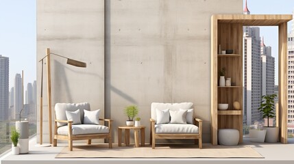 white chair in front of a house