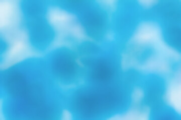 フワフワとした水彩調の白と青のグラデーション模様。