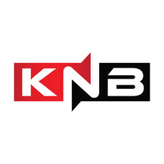 KNB Monogram Initial Letters Logo
