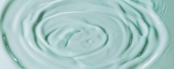 Colorful liquid top view. Water surface with gentle ripples and concentric rings, capturing the serene and refreshing essence of calm water