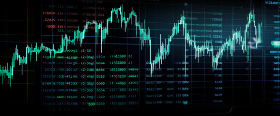 A detailed close-up of a stock market graph on a trading terminal, showcasing real-time data and analytics with high-definition clarity.