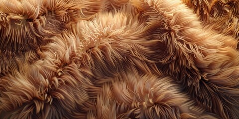 Close-Up of Soft, Fluffy Fur Texture