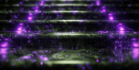 Fototapeta premium An image of a decorative staircase with lighting,Generated by AI