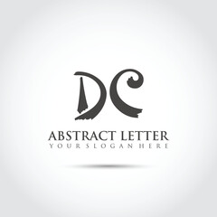 Abstract Letter DC Logo Template. Vector Illustrator