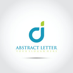 Abstract Letter D Logo Template. Vector Illustrator
