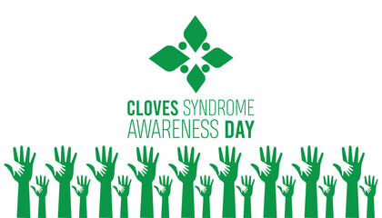 Cloves Syndrome Awareness Day is observed every year on August.banner design template Vector illustration background design.