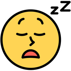 sleep filled line icon