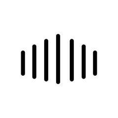 voice id icon on white background