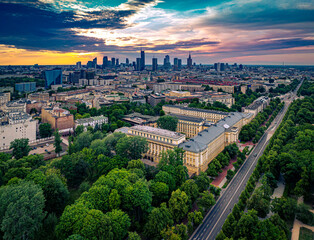 Warszawa © Drone in Warsaw
