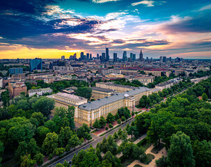 Warszawa © Drone in Warsaw