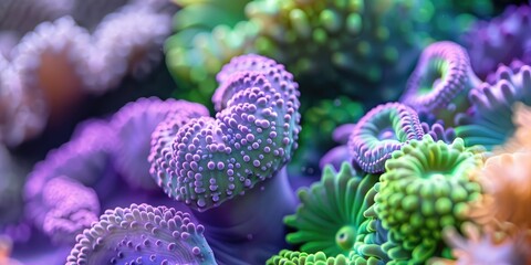 Fototapeta premium Close-up of Colorful Coral Reefs