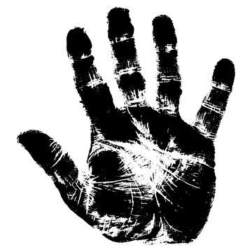 handprint vector transparent background PNG clipart