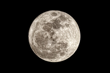 Full Moon in the Night Sky