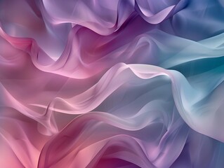 Obraz premium Soft and Flowing Gradient Design with Elegant Waves of Color