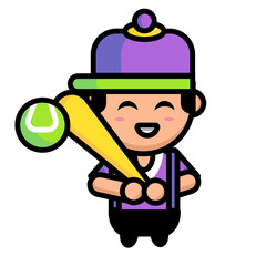 illustration of a baseball player
