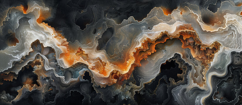An explosion and collage of different natural Earth textures mixed in beautiful abstract background, 4K