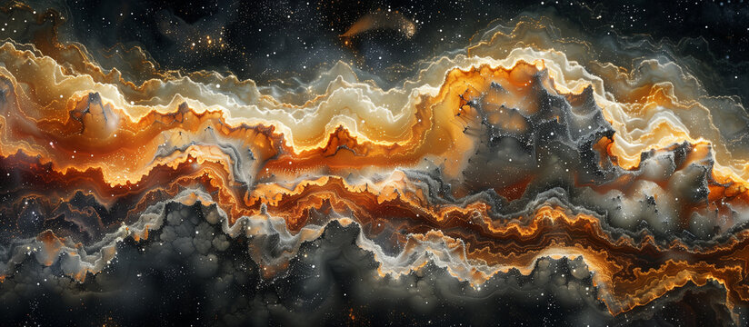 An explosion and collage of different natural Earth textures mixed in beautiful abstract background, 4K